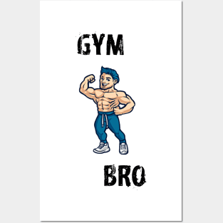 Gym bro Posters and Art